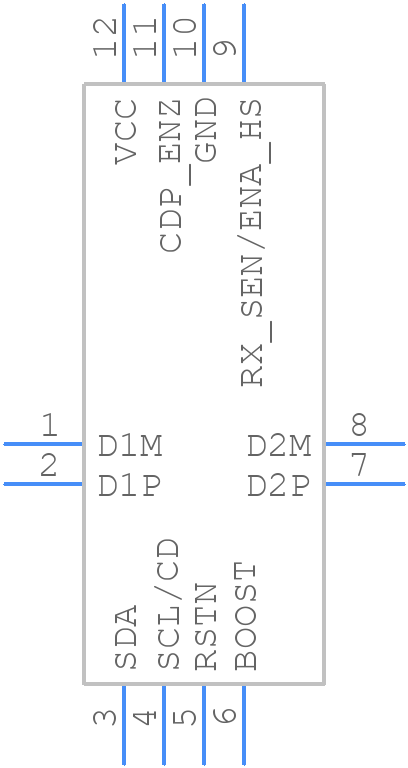 TUSB216-Q1 - Texas Instruments - PCB symbol