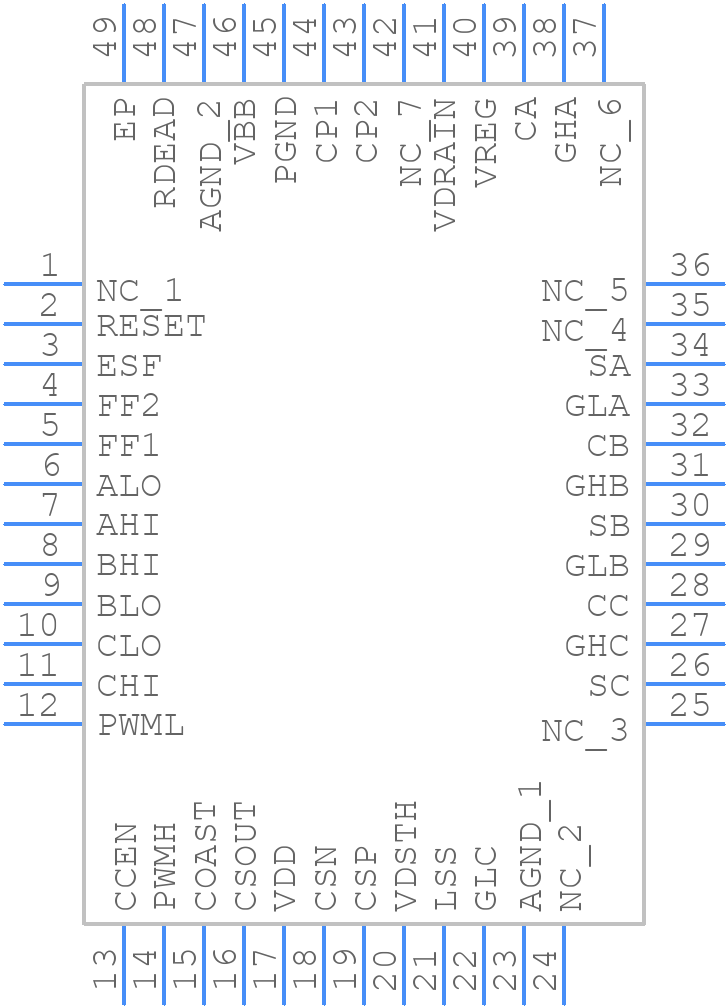 A4933KJP-T - Allegro Microsystems - PCB symbol