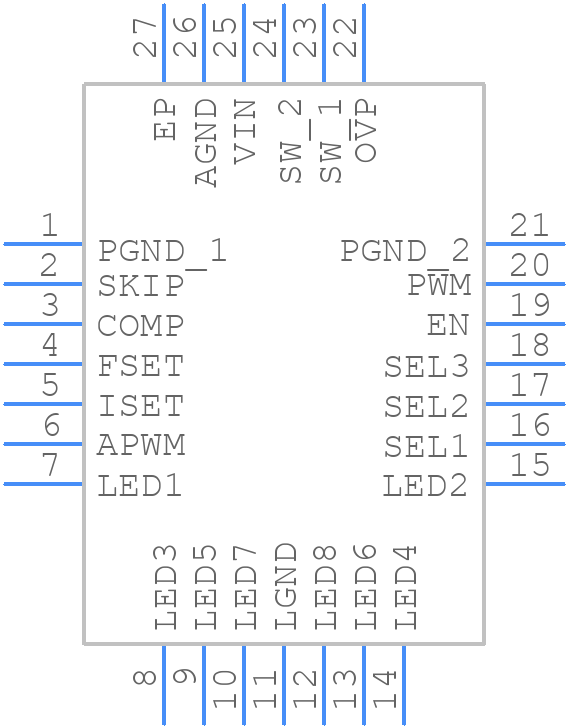A8500EECTR-T - Allegro Microsystems - PCB symbol