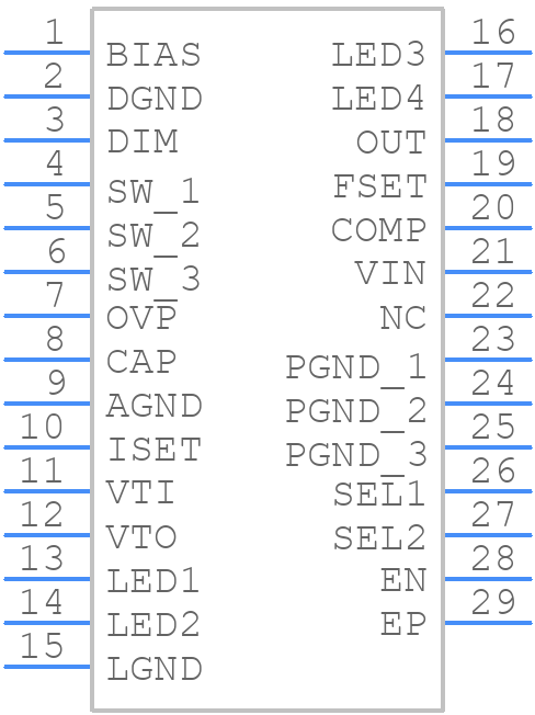 A8511KLPTR-T - Allegro Microsystems - PCB symbol