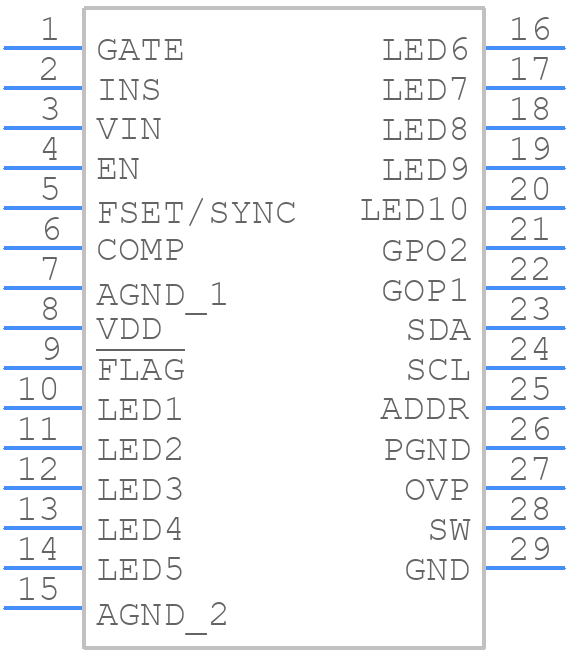 A8517KLPTR-T - Allegro Microsystems - PCB symbol
