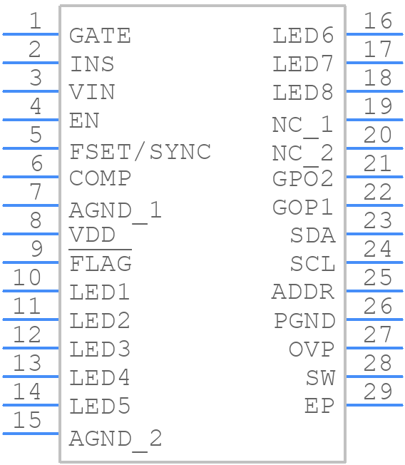 A8522KLPTR-T - Allegro Microsystems - PCB symbol