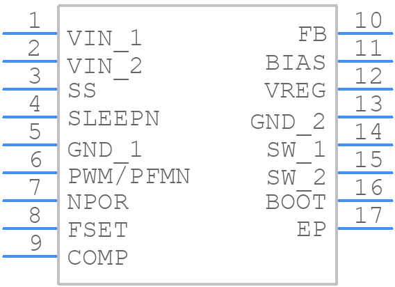 A8580KLPTR-T - Allegro Microsystems - PCB symbol