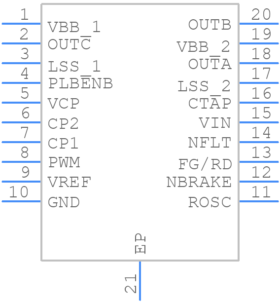 A89331GLPTR-T - Allegro Microsystems - PCB symbol