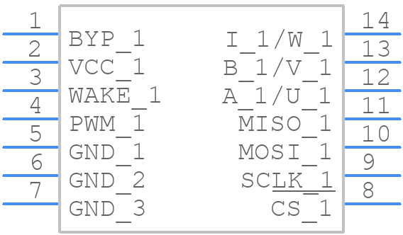 AAS33051LLEATR - Allegro Microsystems - PCB symbol