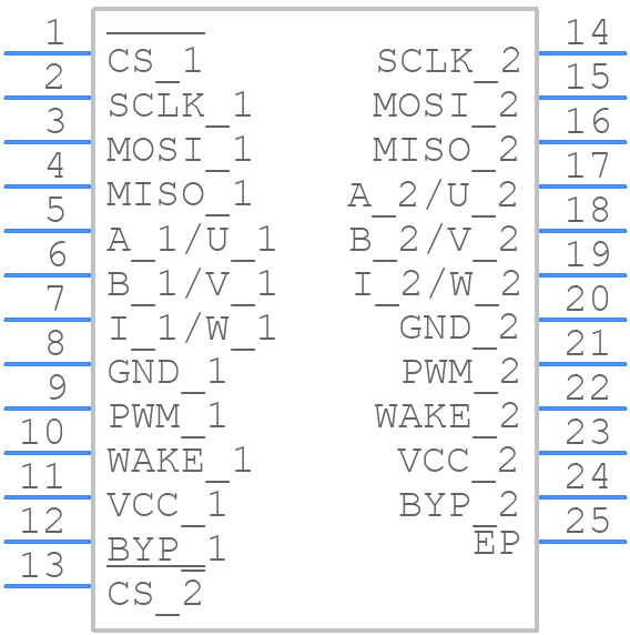 AAS33051LLPBTR-DD - Allegro Microsystems - PCB symbol