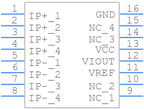ACS37003KMCATR-085B5 - Allegro Microsystems - PCB symbol