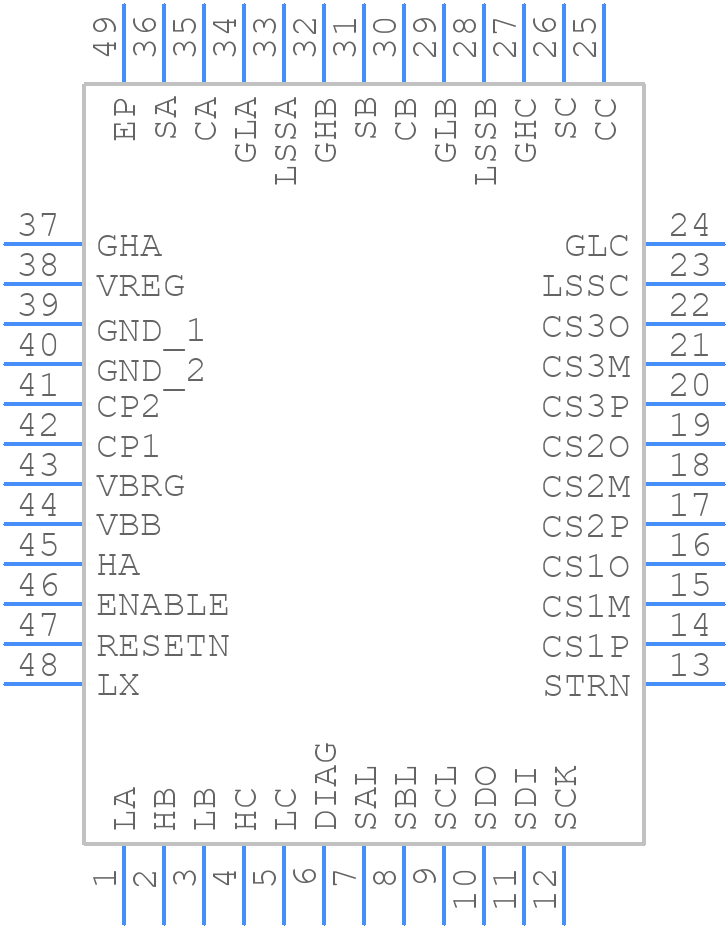 AMT49100KJPTR-B-3 - Allegro Microsystems - PCB symbol