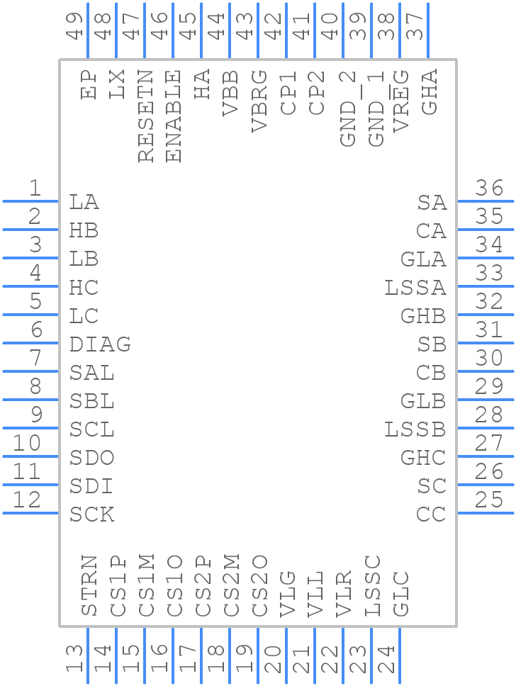 AMT49101KJPTR-A-3 - Allegro Microsystems - PCB symbol