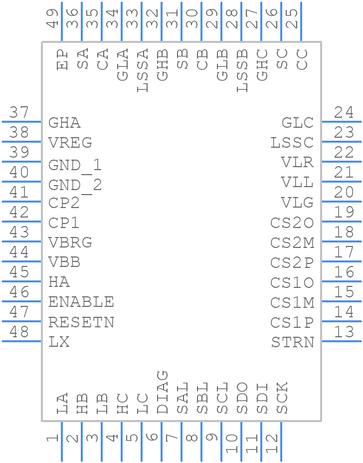 AMT49101KJPTR-B-5 - Allegro Microsystems - PCB symbol