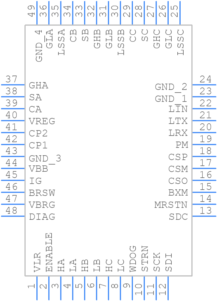 AMT49105KEVTR-J - Allegro Microsystems - PCB symbol