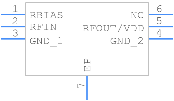 HMC8413LP2FE - Analog Devices - PCB symbol