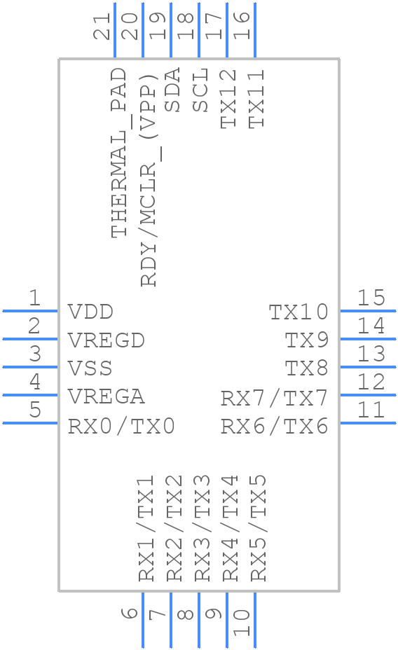 IQS7211A101QNR - Azoteq - PCB symbol