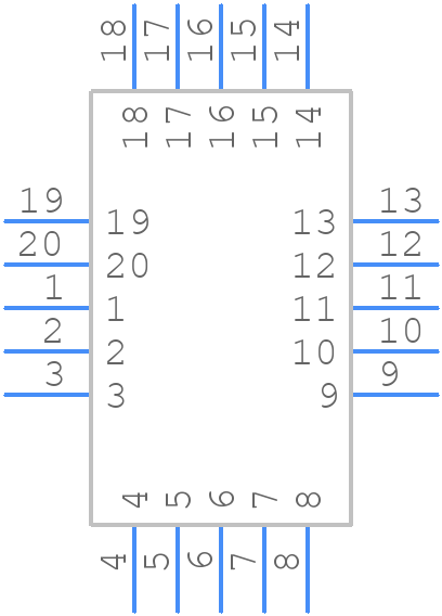 PLCC20TS - GTK - PCB symbol