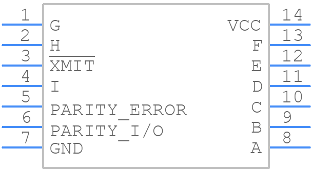 SN74AS286NE4 - Texas Instruments - PCB symbol