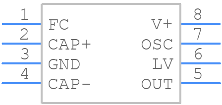 MAX660CSA+T - Analog Devices - PCB symbol