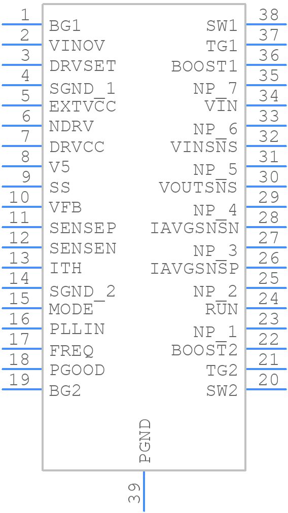 LTC3779HFE#PBF - Analog Devices - PCB symbol