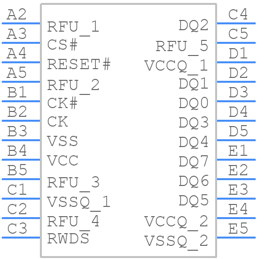 W957A8MFYA6I - Winbond - PCB symbol