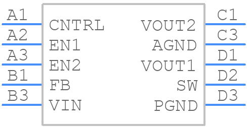 LM3502ITL-16/NOPB - Texas Instruments - PCB symbol