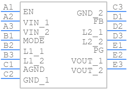 TPS63805YFFT - Texas Instruments - PCB symbol