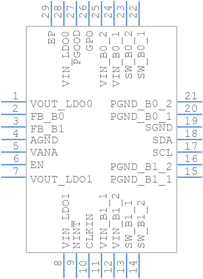 LP87322ERHDTQ1 - Texas Instruments - PCB symbol
