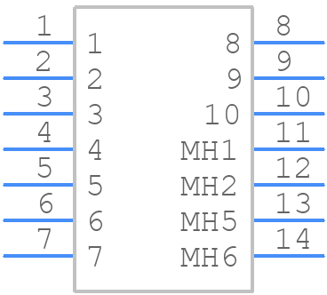 09455459011 - HARTING - PCB symbol