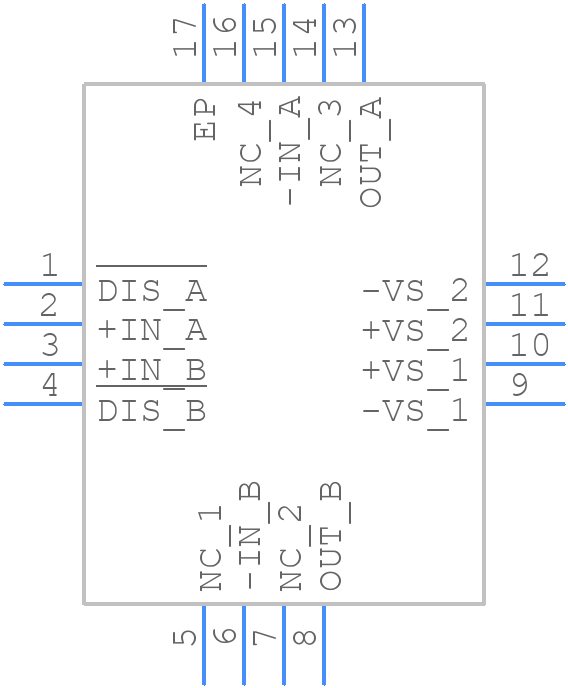 OPA2695IRGTRG4 - Texas Instruments - PCB symbol