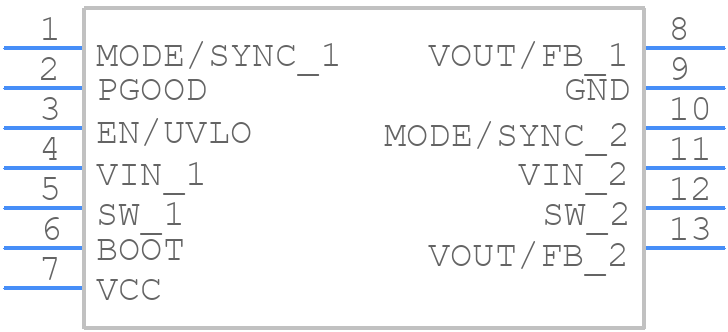 LMR43620MSC3RPERQ1 - Texas Instruments - PCB symbol
