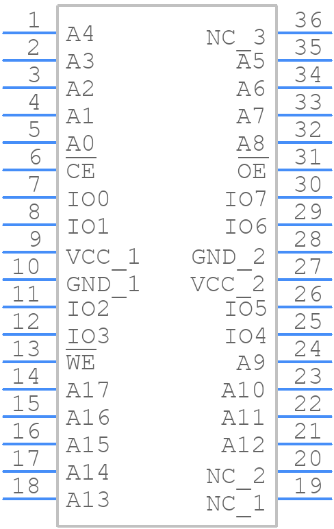 CY7C1010DV33-10VXIT - Infineon - PCB symbol