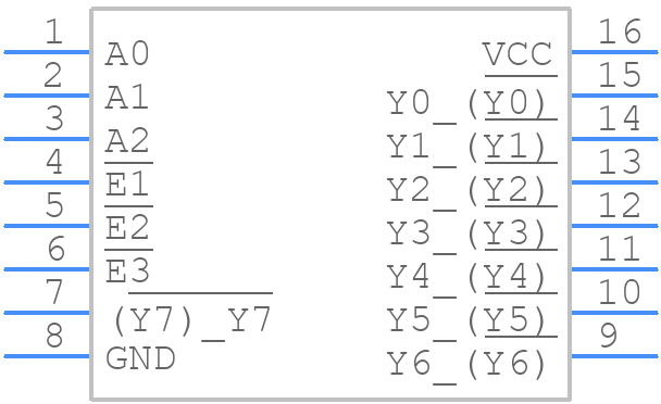 CD74HCT138M96G4 - Texas Instruments - PCB symbol