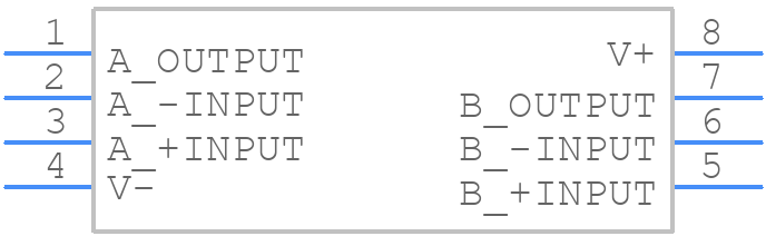 NJM14558D - Nisshinbo - PCB symbol