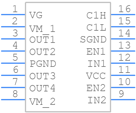 LV8402V-TLM-E - onsemi - PCB symbol