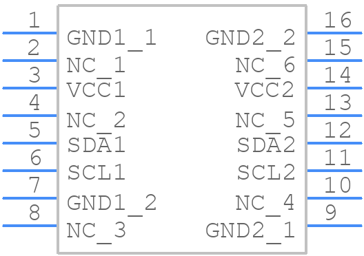 ISO1640DWR - Texas Instruments - PCB symbol