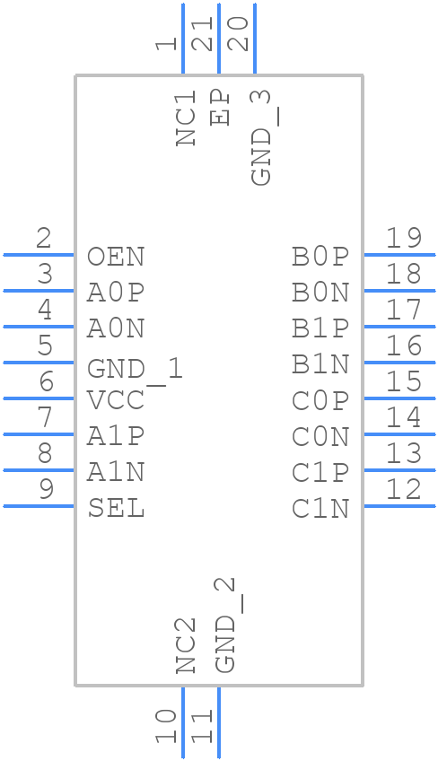 HD3SS3212RKSTQ1 - Texas Instruments - PCB symbol