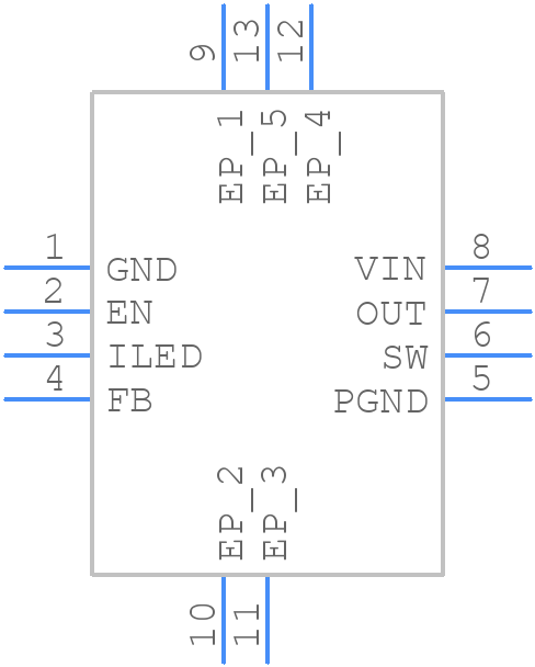 TPS61060DRBR - Texas Instruments - PCB symbol