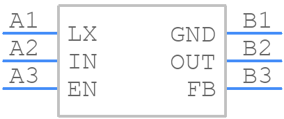 MAX17291BANT+ - Analog Devices - PCB symbol