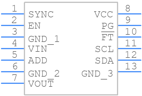 mEZDPD3603AS-0001 - Monolithic Power Systems (MPS) - PCB symbol