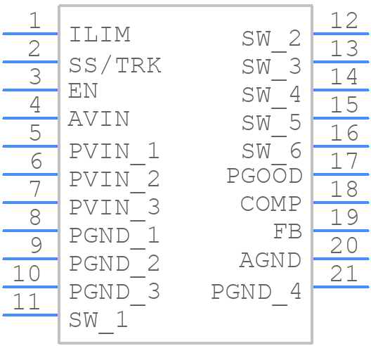 LM21215MHX/NOPB - Texas Instruments - PCB symbol