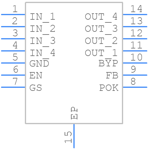 MAX25302AATD/V+T - Analog Devices - PCB symbol
