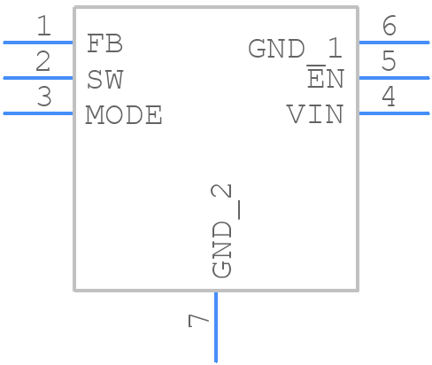 FAN5362UMP33X - onsemi - PCB symbol