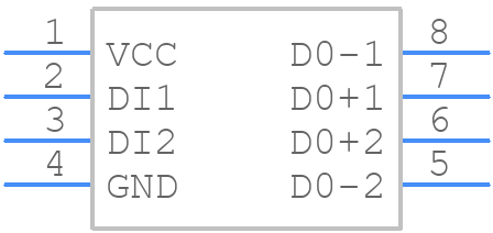 DS90LV027ATM/NOPB - Texas Instruments - PCB symbol