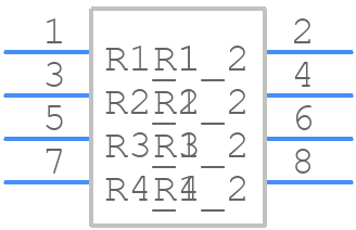 CAT16-430J8LF - Bourns - PCB symbol