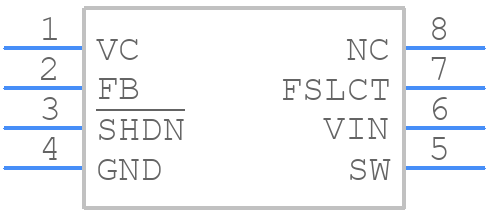LM2622MM-ADJ/NOPB - Texas Instruments - PCB symbol