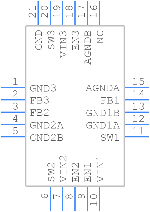 TMI7003 - TMI - PCB symbol