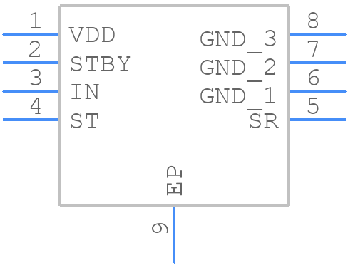 BV1LF080EFJ-CE2 - ROHM Semiconductor - PCB symbol