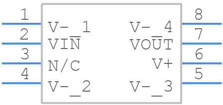 LM6321N - Texas Instruments - PCB symbol