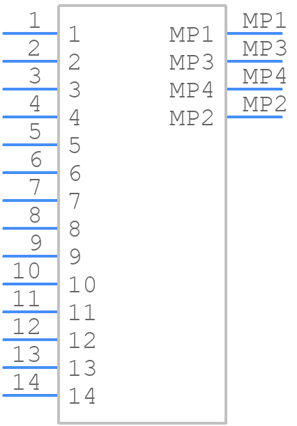 F3081B7F121014E200 - Amphenol - PCB symbol
