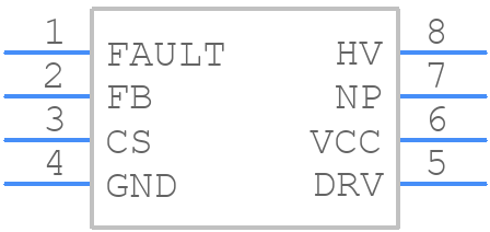 NCP1239JD65R2G - onsemi - PCB symbol