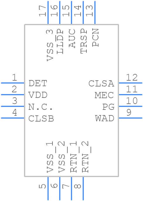MAX5996CATE+T - Analog Devices - PCB symbol