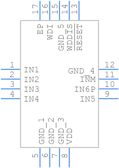 MAX20481CATEA/VY+T - Analog Devices - PCB symbol